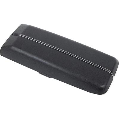 3953095 - 1968-69 Chevelle, El Camino; Center Console Lid; Black with Stainless Steel Trim Center Molding (Without Lock 