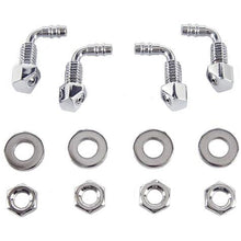 1969-71 Corvette; Headlight Washer Nozzle Mounting Hardware Set; Chrome