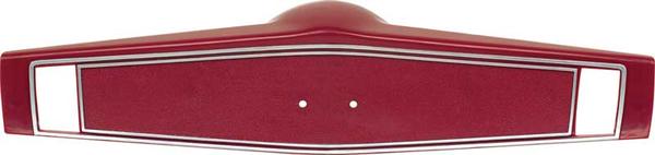 3961775 - 1969-70 Chevrolet; Steering Wheel Shroud; Red With Silver Trim