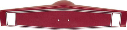 3961775 - 1969-70 Chevrolet; Steering Wheel Shroud; Red With Silver Trim