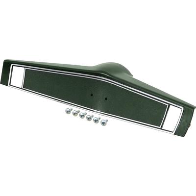 3961778 - 1969-70 Chevrolet; Steering Wheel Shroud; Dark Green With Silver Trim