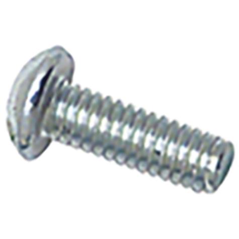 #8-32 x 1/2" Slotted Round Machine Screw; Zinc