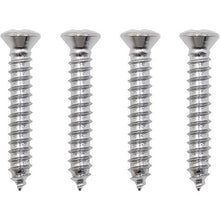 Screw #8 X 1" with #6 Phillips Head Tapping Screws; Chrome; Set of 4