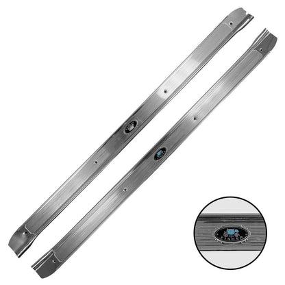 Trim Parts 1968-72 Chevrolet Chevelle 2-Door Sill Plates W/"Body By Fisher" Tag/ Pair - (4152)
