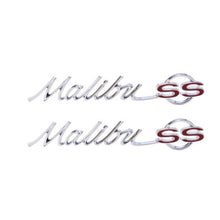 Trim Parts 1965 Chevrolet Chevelle Rear Quarter "Malibu SS" Emblem W/Fasteners, Pair - (4210)