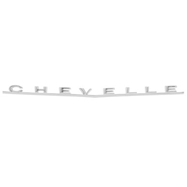 Trim Parts 1966 Chevrolet Chevelle Trunk "Chevelle" Emblem, Each - (4314)