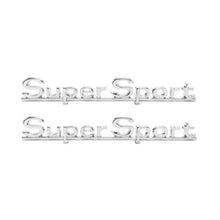 Trim Parts 1966 Chevrolet Chevelle Rear Quarter "Super Sport"Emblem W/Fasteners, Pair - (4315)