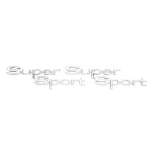 Trim Parts 1967 Chevrolet Chevelle Rear Quarter "Super Sport" Emblem W/Fasteners, Pair - (4352)