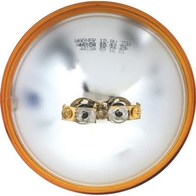 5-3/4" Round Seal Beam Halogen Fog Lamp Bulb; Amber