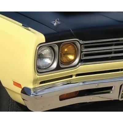 5-3/4" Round Seal Beam Halogen Fog Lamp Bulb; Amber