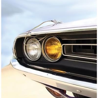 5-3/4" Round Seal Beam Halogen Fog Lamp Bulb; Amber