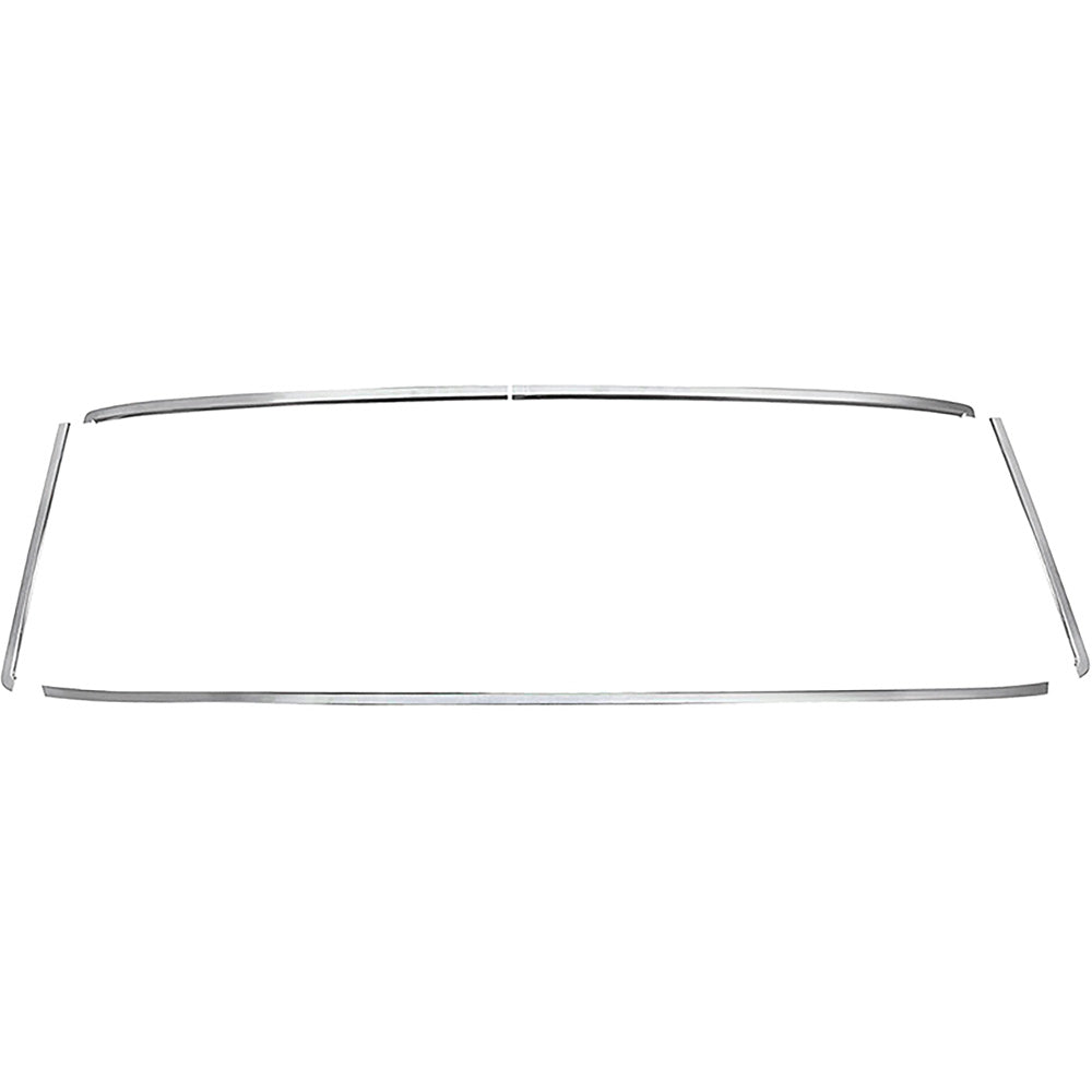 4430552K - 1964-65 Chevelle, Malibu, Buick Special, Skylark; Rear Window Reveal Molding Set; 2 Door Hardtop; Polished St