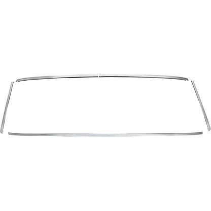 4430552K - 1964-65 Chevelle, Malibu, Buick Special, Skylark; Rear Window Reveal Molding Set; 2 Door Hardtop; Polished St