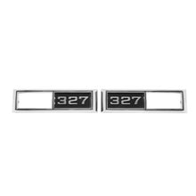Trim Parts 1968 Chevrolet Car/El Camino Front Marker Light "327" Bezel W/Fasteners, Pair - (4521)