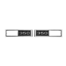 Trim Parts 1968 Chevrolet Car/El Camino Front Marker Light "350" Bezel W/Fasteners, Pair - (4522)