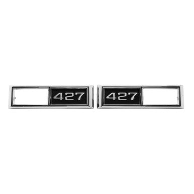 Trim Parts 1968 Chevrolet Car/El Camino Front Marker Light "427" Bezel W/Fasteners, Pair - (4524)