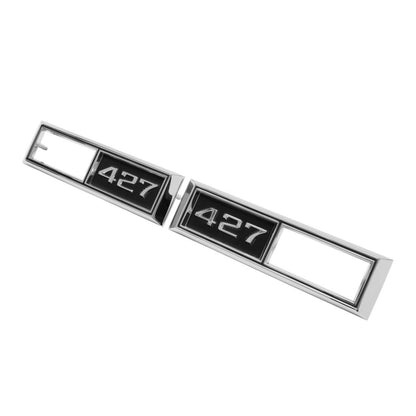 Trim Parts 1968 Chevrolet Car/El Camino Front Marker Light "427" Bezel W/Fasteners, Pair - (4524)