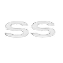 Trim Parts 1969-1972 Chevelle/El Camino & 1969 Impala Front Fender "SS" Emblems W/White, Each - (4620)