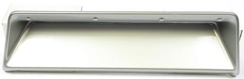 1966-67 Chevrolet Chevy II, Nova; Blank Dash Gauge Panel; w/o Holes; Brushed Aluminum