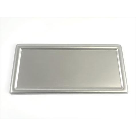 1966-67 Chevrolet Chevy II, Nova; Radio Delete Panel; Brushed Aluminum