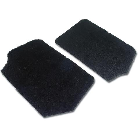 1990-93 Chevrolet Corvette; FRONT SPEAKER COVER CARPETS; BLACK PILE