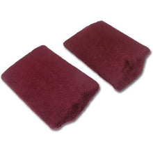 1993 Chevrolet Corvette; Front Speaker Cover Assemblies; RUBY RED PILE