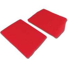 1994-96 Chevrolet Corvette; Front Speaker Cover Carpet Assemblies - Red Tru-Vet Carpet