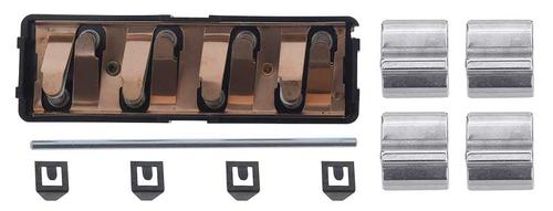 1958-63 GM; Power Window Switch Kit; 4 Button; Base, Buttons, Rod, and Clips