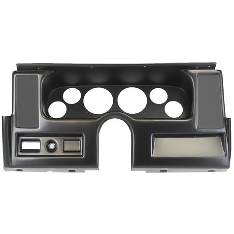 1977-79 Chevrolet Nova; 6-Gauge Dash Panel; (2) 3-3/8" (4) 2-1/16" Holes; w/o A/C Vents; Black