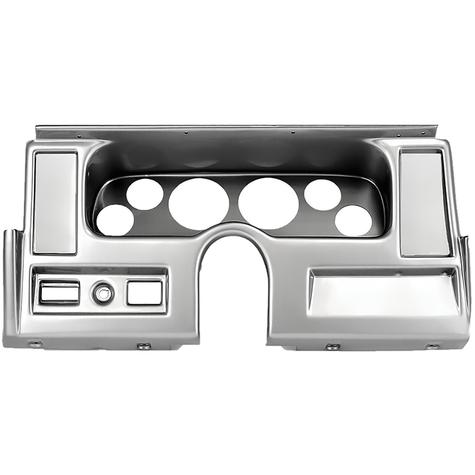 1977-79 Chevrolet Nova; 6-Gauge Dash Panel; (2) 3-3/8" (4) 2-1/16" Holes; w/o A/C Vents; Brushed Aluminum