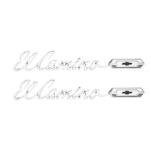 Trim Parts 1965 Chevrolet El Camino Rear Quarter "El Camino" Emblem W/Fasteners, Pair - (4825)