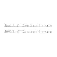 Trim Parts 1967 Chevrolet El Camino Rear Quarter “El Camino” Emblem W/Fasteners, Pair - (4837)