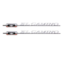Trim Parts 1966 Chevrolet El Camino Rear Quarter “El Camino” Emblem W/Fasteners, Pair - (4841)