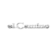 Trim Parts 1968-1969 El Camino Front Header Panel “El Camino” Emblem W/Fasteners, Each - (4851)