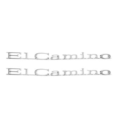 Trim Parts 1970 Chevrolet El Camino Front Fender “El Camino” Emblem W/Fasteners, Pair - (4875)