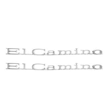 Trim Parts 1970 Chevrolet El Camino Front Fender “El Camino” Emblem W/Fasteners, Pair - (4875)