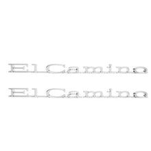Trim Parts 1971-1975 Chevrolet El Camino Front Fender “El Camino” Emblem W/Fasteners, Pair - (4876)