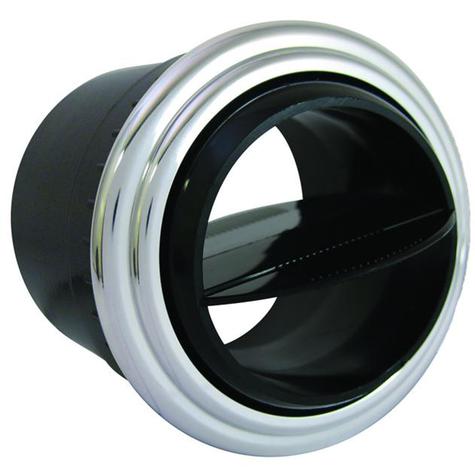 Under Dash Ball Louver Black Pod w/ Polished Aluminum Louver for 2.5-Inch Hose