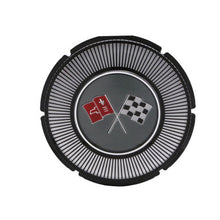 Trim Parts 1966 Corvette Gas Lid Emblem Only W/Black Upper Left Corner of Flag, Each - (5008)