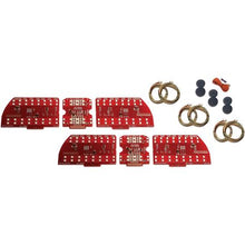 1969 Pontiac Firebird; 6-Panel Sequential LED Taillight Kit with LED Reverse Light