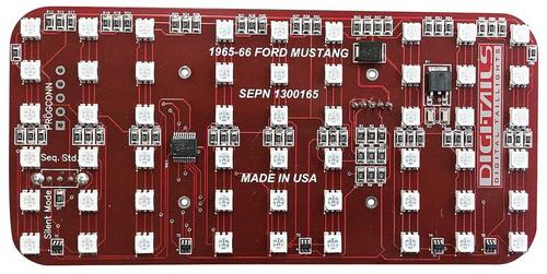 1964-66 Mustang; Digi-Tails LED Tail Lamp Set; 2 Panel Sequential