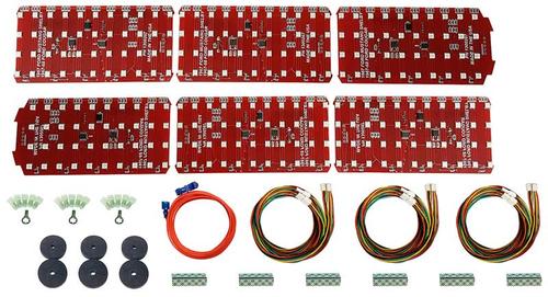 1967-69 Shelby Mustang / 1967-68 Mercury Cougar; Digi-Tails LED Tail Lamp Set; 6 Panel Sequential