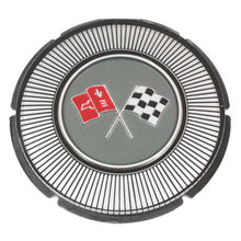 Trim Parts 1966 Chevrolet Corvette Gas Lid Emblem Only W/White Upper Left Corner, Each - (5008A)