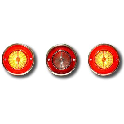 1963-64 Impala; Digi-Tails LED Park Lamp Panels; 4 Panel Sequential