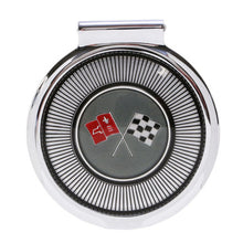 Trim Parts 1966 Corvette Gas Lid Assembly W/White Upper Left Hand Corner of Flag, Each - (5015A)