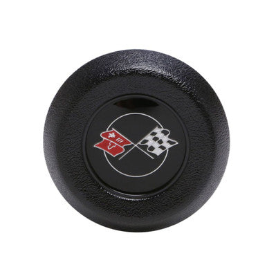 Trim Parts 1969-75 Chevrolet Corvette Black Horn Button W/Tilt & Telescopic Steering, Each - (5074A)