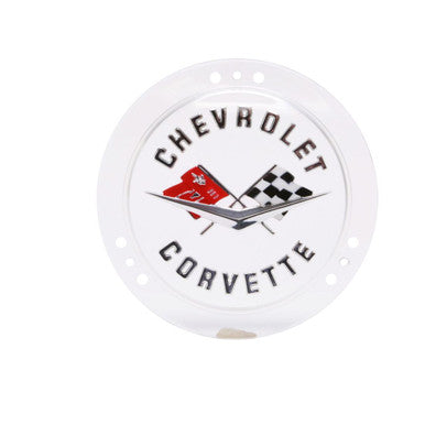 Trim Parts 1958-60 Chevrolet Corvette Front Or Rear & 1958-1962 Rear Silver Emblem, Each - (5090S)