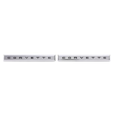 Trim Parts 1961 Chevrolet Corvette Front Fender “Corvette” Emblem, Pair - (5154)