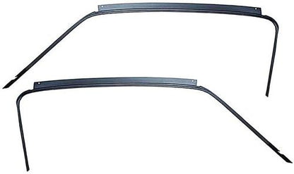 51700A - 1967-68 Ford Mustang; Fastback; Metal Roof Drip Rail; Pair; EDP Coated