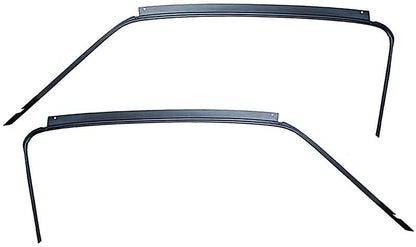 51700A - 1967-68 Ford Mustang; Fastback; Metal Roof Drip Rail; Pair; EDP Coated